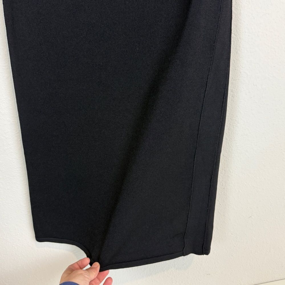Vince Black Viscose Knit Bodycon Pencil Skirt S - Picture 2 of 9